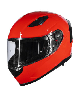 Ilm Motorcycle Snowmobile Full Face Helmet Pinlock Insert Anti-Fog Dual Visor Motocross Atv Casco For Men Women Dot Model-129 (Red, S)