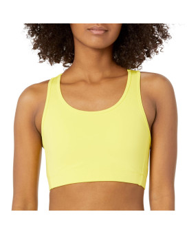 carkartEssentials Womens Active Sculpt Medium Support Racerback Sports Bra, Bright Yellow, X-Large