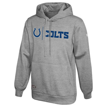 New Era Nfl Mens Cool Grey Gametime Pullover Performance Hoodie, Pro Football Sweatshirt, Indianapolis Colts, Small