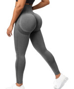 Cfr Womens High Waist Leggings Workout Butt Lifting Leggings Booty Scrunch Butt Yoga Pants 0 Grey M
