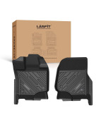 Lasfit Floor Mats Fit For Ford F-150 2015-2023 Supercrew Cabsupercab Crew Cab All Weather Car Liners (Front Row)