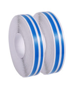 2 Rolls 33Ft (98M) Pinstripe Solid Pinstriping Tape Vinyl Car Decal Sticker Glossy 5Mm 2Mm (Whiteblackgreyredsilverbluegold) Auto Car Pinstripe Tape (Blue)