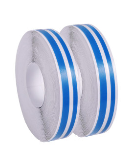 2 Rolls 33Ft (98M) Pinstripe Solid Pinstriping Tape Vinyl Car Decal Sticker Glossy 5Mm 2Mm (Whiteblackgreyredsilverbluegold) Auto Car Pinstripe Tape (Blue)