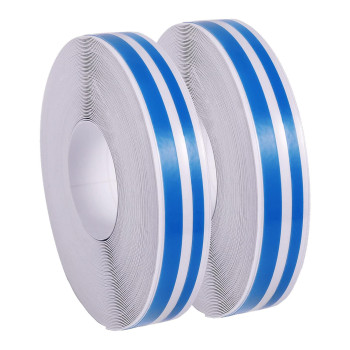 2 Rolls 33Ft (98M) Pinstripe Solid Pinstriping Tape Vinyl Car Decal Sticker Glossy 5Mm 2Mm (Whiteblackgreyredsilverbluegold) Auto Car Pinstripe Tape (Blue)