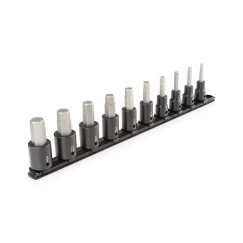 TEKTON 1/2 Inch Drive Hex Impact Bit Socket Set, 10-Piece (1/4-3/4 in.) | SIB92100