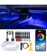 Ledcare Car Led Strip Lights, Rgb Car Interior Lights, 16 Million Colors 9 In 1 With 236 Inches Fiber Optic, Ambient Lighting Kits, Sound Active Function And Wireless Bluetooth App Control