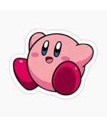 Cute Kirby Sticker Sticker - Sticker Graphic - Auto, Wall, Laptop, Cell, Truck Sticker For Windows, Cars, Trucks