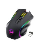 Redragon M602 Griffin Rgb Gaming Mouse, Rgb Spectrum Backlit Ergonomic Mouse With 7 Programmable Backlight Modes Up To 7200 Dpi For Windows Pc Gamers (Black, Wireless)