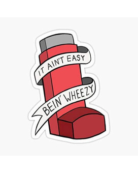 It Aint Easy Bein Wheezy (Red) Sticker - Sticker Graphic - Auto, Wall, Laptop, Cell, Truck Sticker For Windows, Cars, Trucks