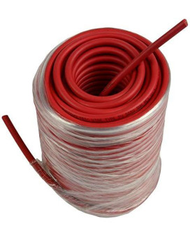 Temco 10 Awggauge Solar Cable - Made In The Usa 125 Feet Red(Variety Of Lengths Available)