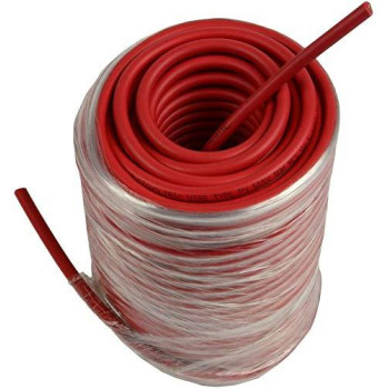 Temco 10 Awggauge Solar Cable - Made In The Usa 125 Feet Red(Variety Of Lengths Available)