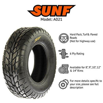 Sunf 145/70-6 145/70X6 Atv Utv Tires 6 Pr Tubeless A021 [Set Of 2]