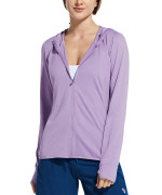 Baleaf Womens Spf Upf 50 Sun Protection Long Sleeve Shirts Lightweight Hoodie Jackets Outdoor Hiking Fishing Purple S