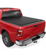 Mostplus Roll-Up Soft Vinyl Truck Bed Tonneau Cover Compatible For 2009-2022 Dodge Ram 1500 (No Ram Box) On Top (5857 Ft Feed Bed) Fleetsidea