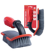 Tugoku Gadlane Stiff Upholstery Brush Versatile Ergonomic Handle Interior Stiff Bristle Car Carpet Brush