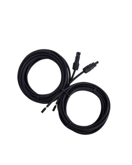 Renogy 20Ft 10Awg Solar Adaptor Wire Extension Cables With Female And Male Connector, Kit, A Pair,Black