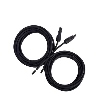 Renogy 20Ft 10Awg Solar Adaptor Wire Extension Cables With Female And Male Connector, Kit, A Pair,Black