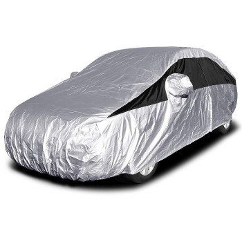 Titan Lightweight Poly 210T Car Cover For Sub-Compact Sedans 163-175 Waterproof, Uv Protection, Scratch Resistant, Driver-Side Zippered Opening Fits Fiesta, Rio, Aveo And More