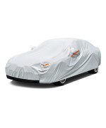 Gunhyi 6 Layer Car Cover Waterproof All Weather For Automobiles, Heavy Duty Full Exterior Cover Universal Fit Hyundai Accent, Acura Integra, Nissan Versa370Z, Audi A3 Etc (Sedan, Up To 175 Inch)