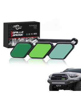 Trd Grille Decor Badge, 3-Color Upgrade Emblem, Universal Compatible With Toyota 4Runner Tacoma Tundra Other Mesh Or Slotted Grille (Green)