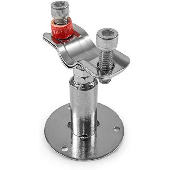 QWORK 1" Wall Mount Ceiling Mount Pipe Support, 2 Pack Adjustable Stainless Steel Bracket Clamp, Ideal for Pipe, Tube or Rod Fixing