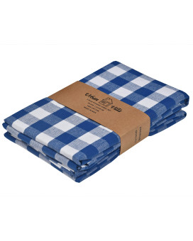 Urban Villa Kitchen Towels Set Of 3 Buffalo Checks Bluewhite Kitchen Towels 20X30 Inches 100 Cotton Highly Absorbent Kitchen Towels Premium Quality Ultra Soft With Mitered Corners Kitchen Towels