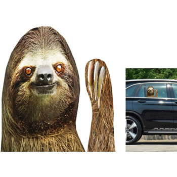 Senksll Sloth Car Window Cling Funny Car Sticker Window Decal For Vehicles Automotive Stickers(For Right Side) (Sloth)