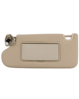 Dasbecan Beige Sun Visor Compatible With Nissan Altima 2013-2018 With Mirror And Vanity Light Without Sunroof Replaces 96401-3Ta2A (Beige Left)