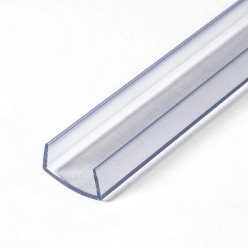 Outwater Plastics 341-Cl Clear 3/4'' Rigid Vinyl Clear Plastic U-Channel/C-Channel 72 Inch Lengths (Pack of 10 Pieces, 60 feet Total)