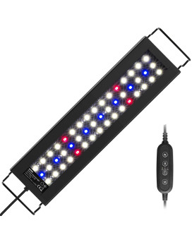 Nicrew Full Spectrum Planted Led Aquarium Light, With Timer, For Freshwater Fish Tank, 12-18 Inch, 9 Watts