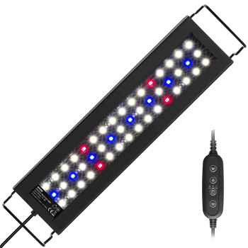 Nicrew Full Spectrum Planted Led Aquarium Light, With Timer, For Freshwater Fish Tank, 12-18 Inch, 9 Watts