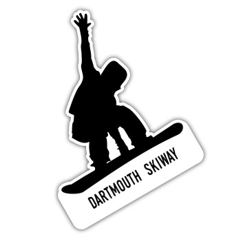 Dartmouth Skiway New Hampshire Ski Adventures Souvenir 4 Inch Vinyl Decal Sticker Board Design