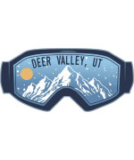 Deer Valley Utah Ski Adventures Souvenir Approximately 5 X 25-Inch Vinyl Decal Sticker Goggle Design