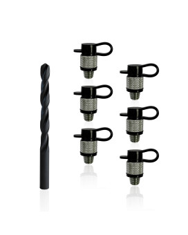 Zooyl Gas Can Vent Caps Retrofit Kit 6 Packs, Enhances Flow For Faster Refills, Universal Fuel Tank And Gas Can Replacement Vent Valve Made Of Durable Stainless Steel With Attached Silicone Rubber Cap