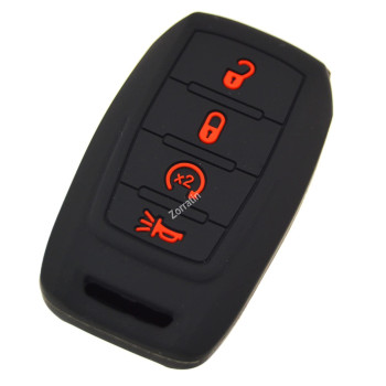 Zorratin Silicone Remote Key Fob Cover Protector For Ram 1500 2500 3500 2019 2020 2021 2022 4 Buttons Key