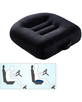 Zodifevi Car Booster Seat Cushion Driver Posture Cushion Heightening Height Boost Mat Portable Car Seat Pad Ideal For Office, Home (Black)