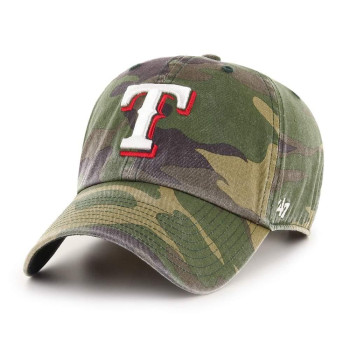 47 Mlb Camo Clean Up Adjustable Hat, Adult One Size Fits All (Texas Rangers Camo)