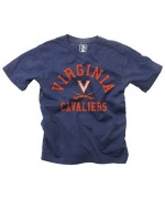 Wes And Willy Ncaa Kids Ss Organic Cotton Tee Shirt, Virginia Cavaliers, Midnight, 4T