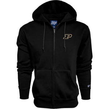 Blue 84 Mens Purdue Boilermakers Full Zip Hoodie Icon, Team Color, Large