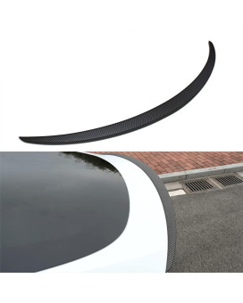 Aosk For Tesla Model Y Rear Spoiler Wings Abs For 2020-2022 Tesla Model Y Rear Trunk Spoiler Lip Tail Wing Rear Trunk Lid (Oem Spoiler, Matt Carbon Fiber)