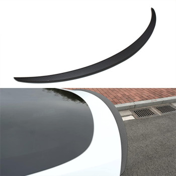 Aosk For Tesla Model Y Rear Spoiler Wings Abs For 2020-2022 Tesla Model Y Rear Trunk Spoiler Lip Tail Wing Rear Trunk Lid (Oem Spoiler, Matt Carbon Fiber)