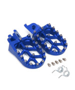 Motorcycle Foot Pegs Footpegs Footrest Pedals Foot Rests For Cr125R Cr250R Crf150R Crf450X Crf250L Crf250Rally Kx250F Kx450F Klx450R Motorcycle Dirt Bike Blue