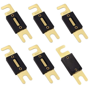 Smseace 6Pcs 400A Gold Plated Anl Fuse Protect Controller Used For Inverters And Car Audio And Other High Current Applications Anl-400A