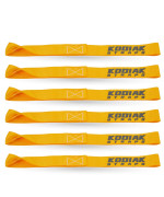 Soft Loop Tie Down Straps - 1 X 12 Inches- 4,500 Lb Load Capacity - Orange 6 Pack - Loops For Securing Atv, Utv, Motorcycles, Scooters, Dirt Bikes, Lawn Garden Equipment By Kodiak Straps