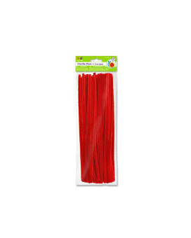 Krafty Kids Gc027L Pipe Cleaner, 14 X 12 X 100 Piece, Red