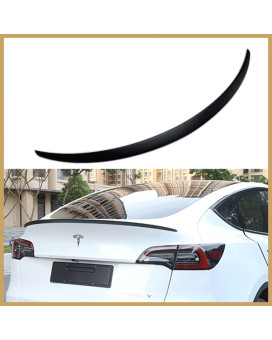 Aoskonology For Tesla Model Y Rear Spoiler Wings Abs For 2020-2023 Tesla Model Y Rear Trunk Spoiler Lip Tail Wing Rear Trunk Lid (Oem Spoiler, Matt Black)