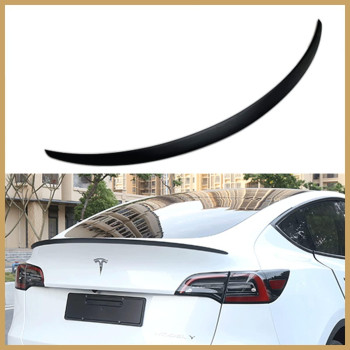 Aoskonology For Tesla Model Y Rear Spoiler Wings Abs For 2020-2023 Tesla Model Y Rear Trunk Spoiler Lip Tail Wing Rear Trunk Lid (Oem Spoiler, Matt Black)