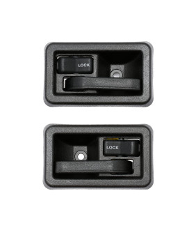 Interior Door Handle Set, Inside Front Left Driver Right Passenger Side, Compatible With 1987 1988 1989 1990 1991 1992 1993 1994 1995 1996 Jeep Wrangler Yj 1997-2006 Tj A79540, 79541 Inner Handle