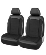 Road Comforts Low Back Front Car Seat Covers, Thicken Foam Back Support, Airbag Compatible, Universal Fit For Cars, Trucks, Vans, Suvs