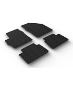 Gledring Gl 0698 Rubber Car Mats Set (T Profile 4-Pieces + Mounting Clips)